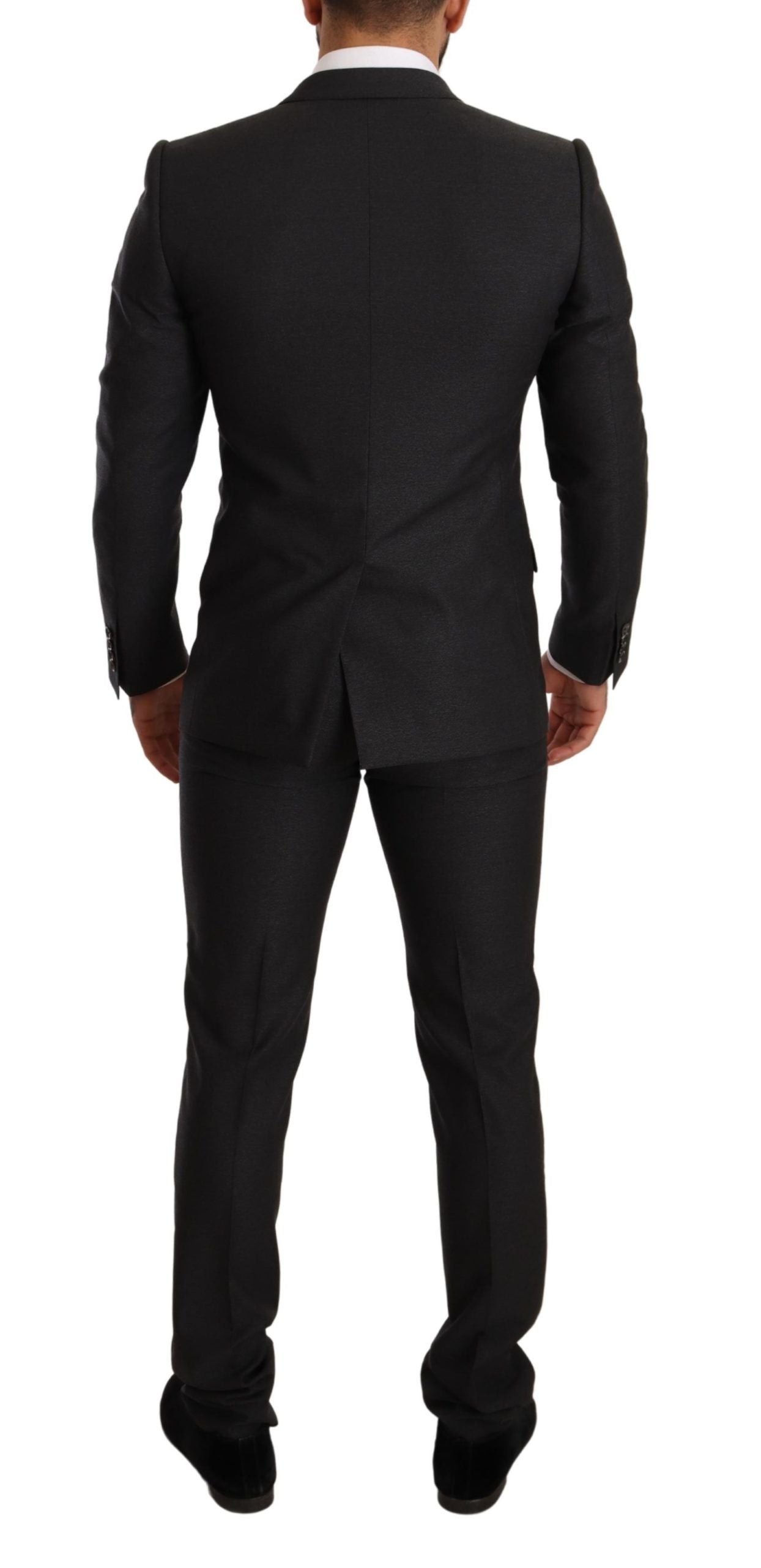 Grauer MARTINI Slim-Fit-Anzug aus Wolle