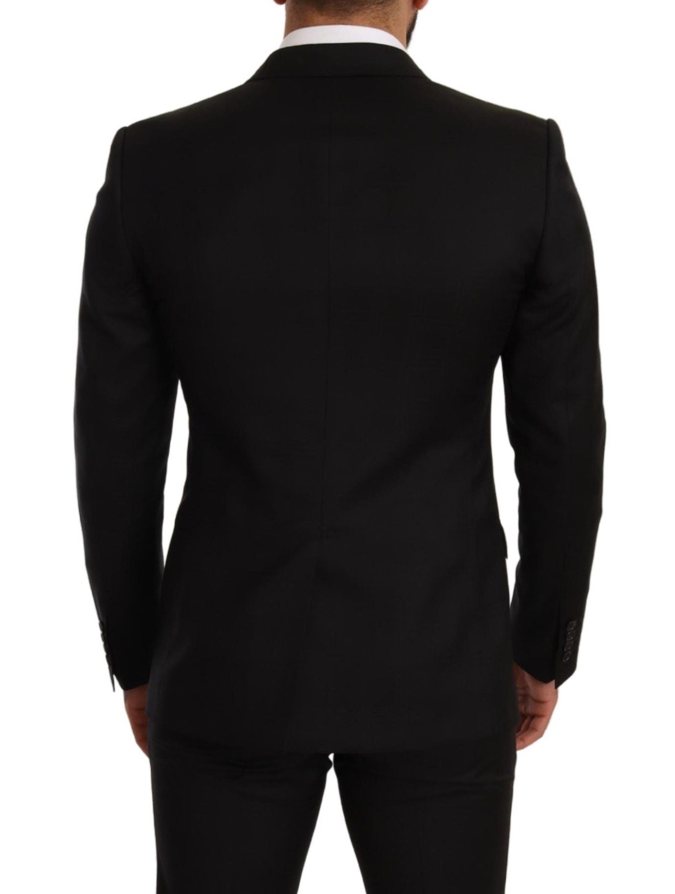 Schwarz karierter zweiteiliger MARTINI SLIM FIT-Anzug