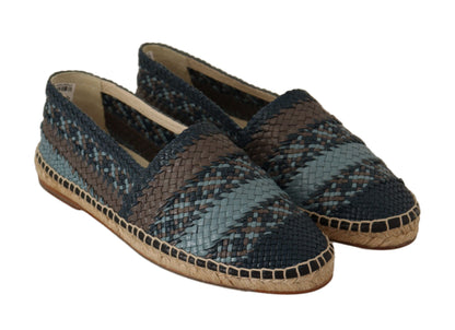 Scarpe espadrillas Buffalo blu grigio slip on