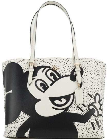 (C6978) Borsa tote grande in pelle Topolino X Keith Haring Mollie