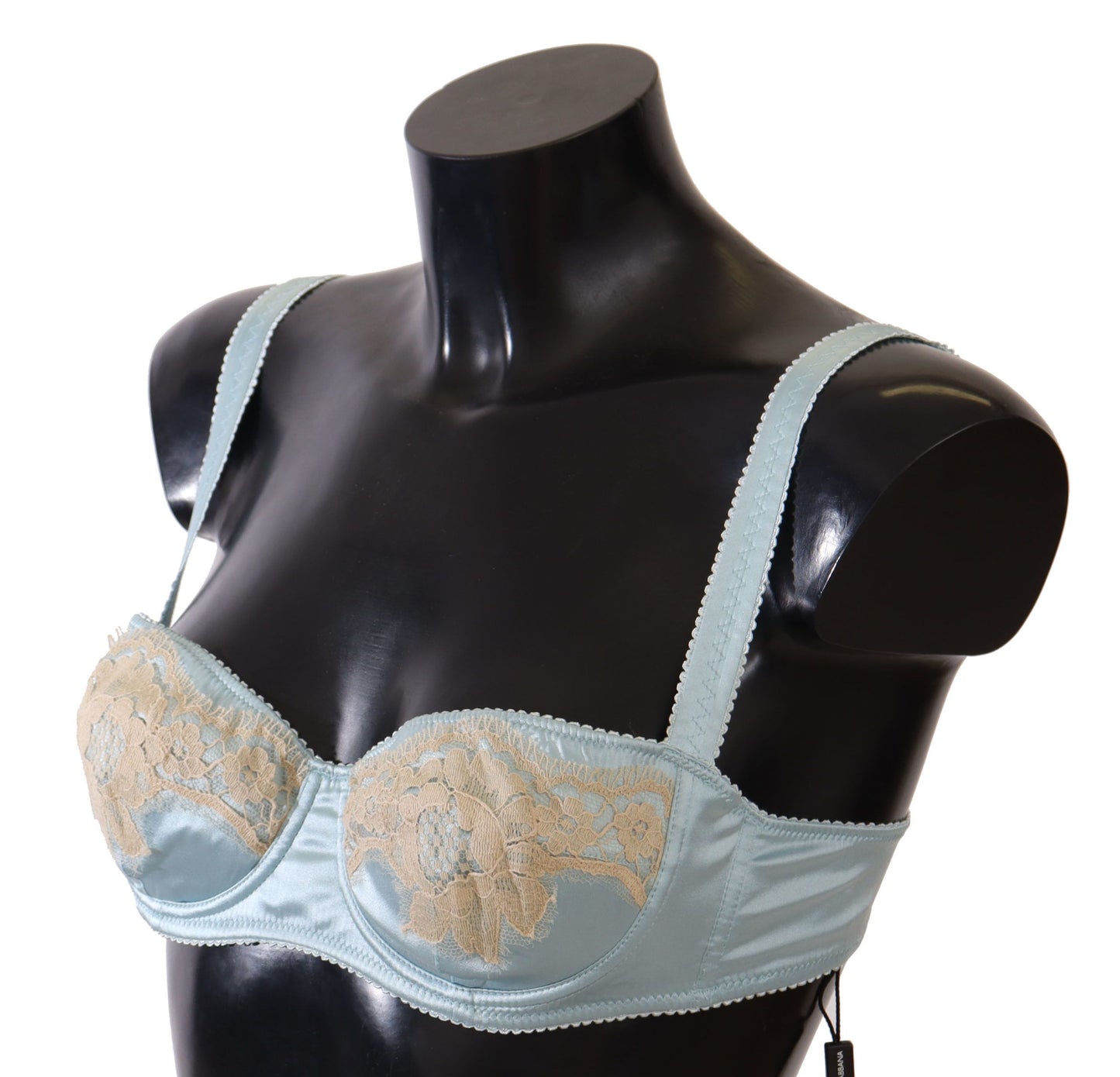 Intimo reggiseno a balconcino semi-imbottito azzurro