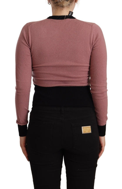 Maglione Pullover Sartoria girocollo in cashmere rosa