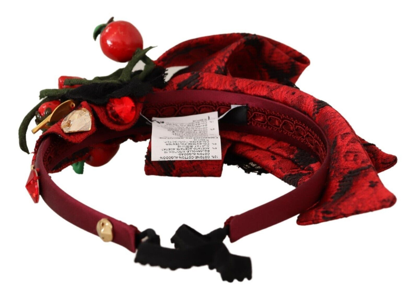 Rote Tiara, Beerenfrucht, Kristallschleife, Haar-Diadem-Stirnband