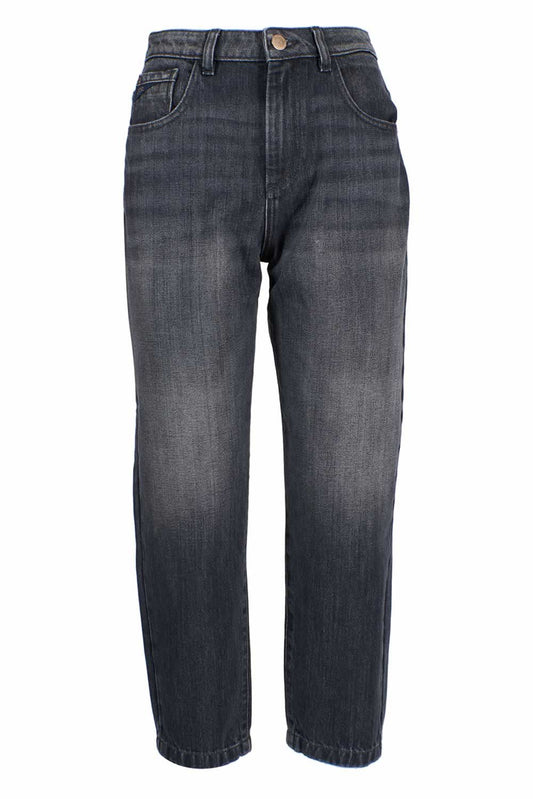 Yes Zee Schwarze Jeans aus Baumwolle für Damen