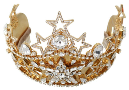 Dolce &amp; Gabbana Regal Kristalldiadem Goldene Tiara