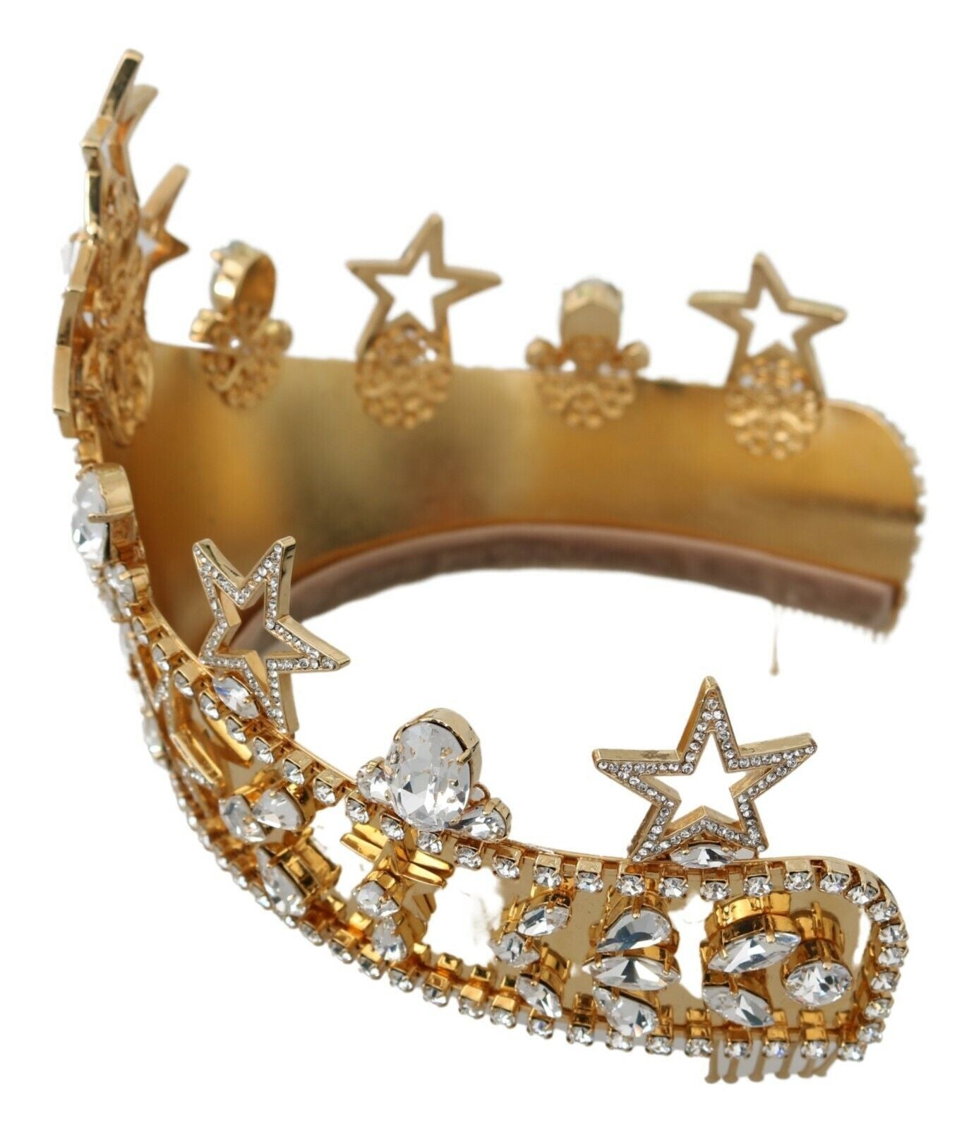 Dolce &amp; Gabbana Regal Kristalldiadem Goldene Tiara