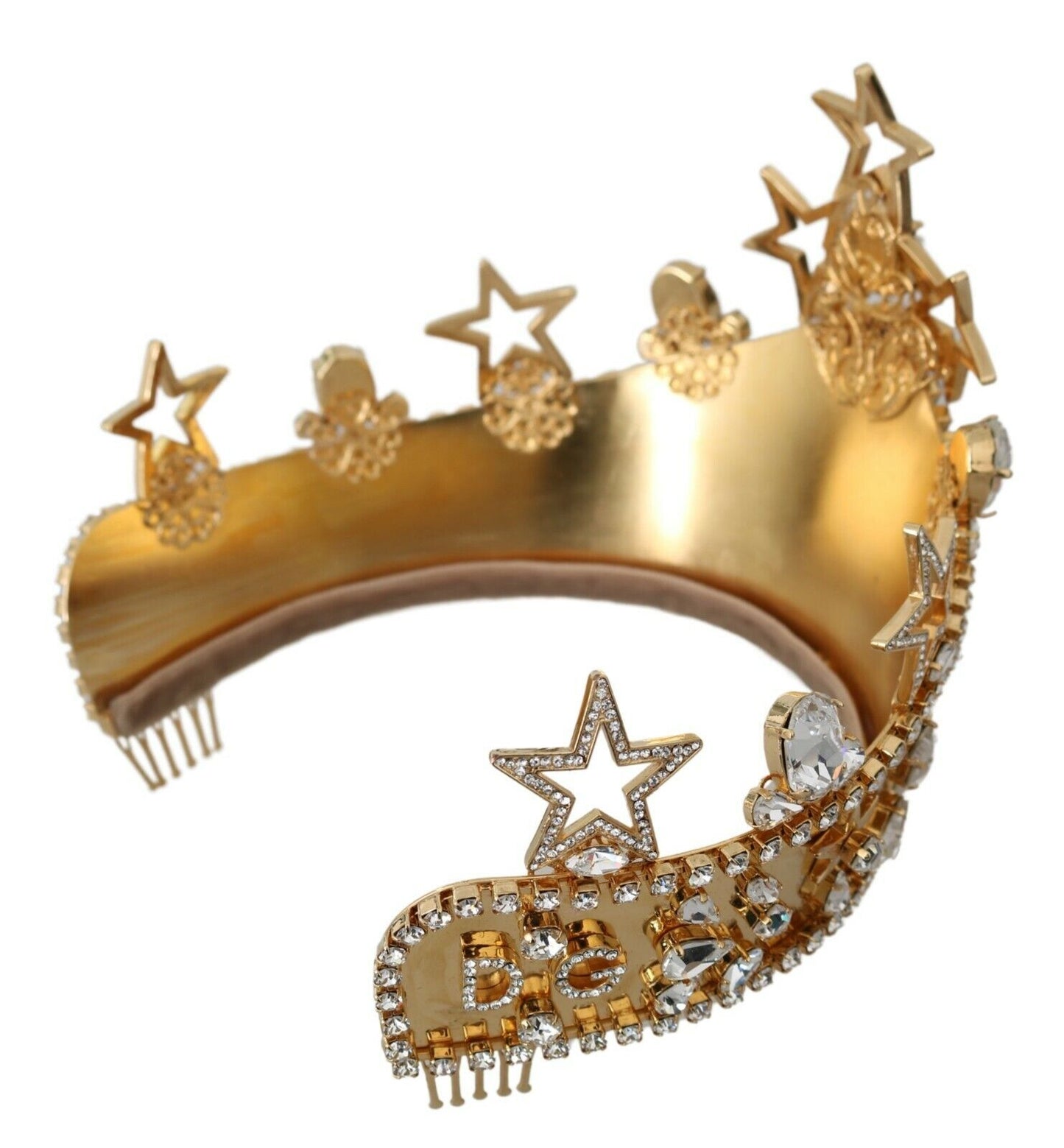 Dolce &amp; Gabbana Regal Kristalldiadem Goldene Tiara