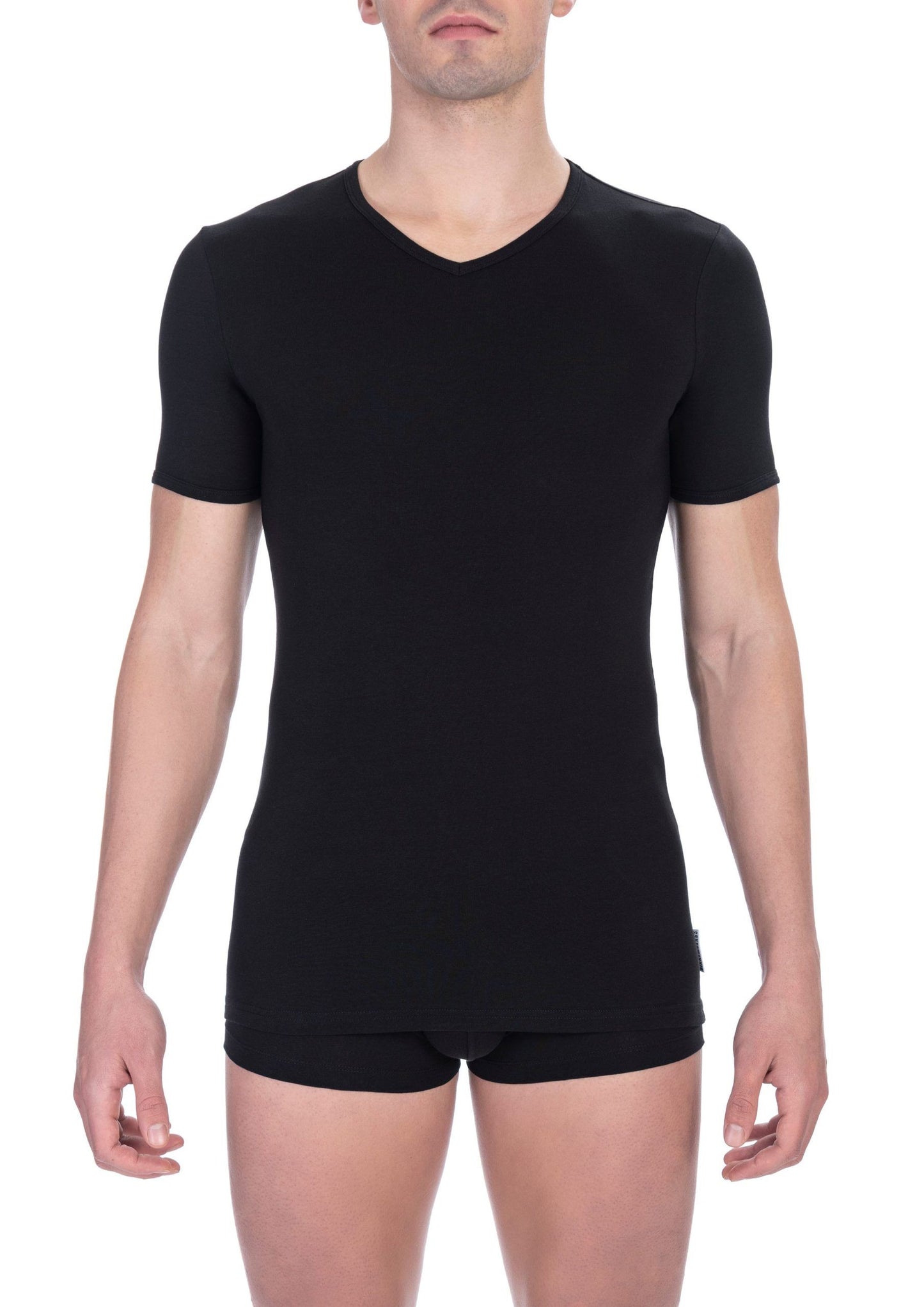 Bikkembergs Schwarzes Baumwoll-T-Shirt für Herren