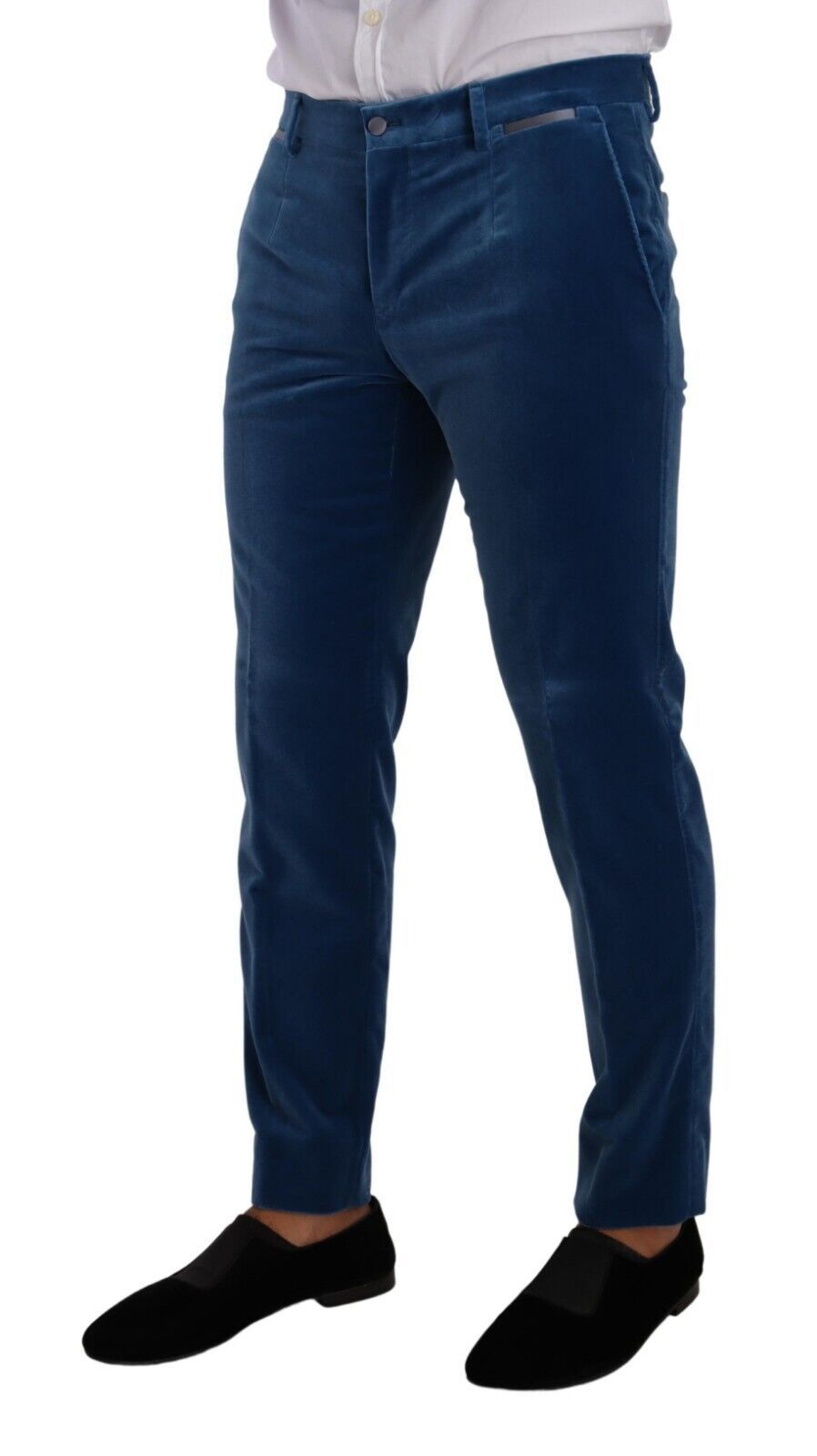 Dolce &amp; Gabbana Eleganter Slim Fit-Anzug in blauem Samt