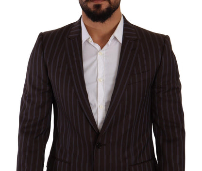 Abito 2 pezzi slim fit a righe MARTINI bordeaux