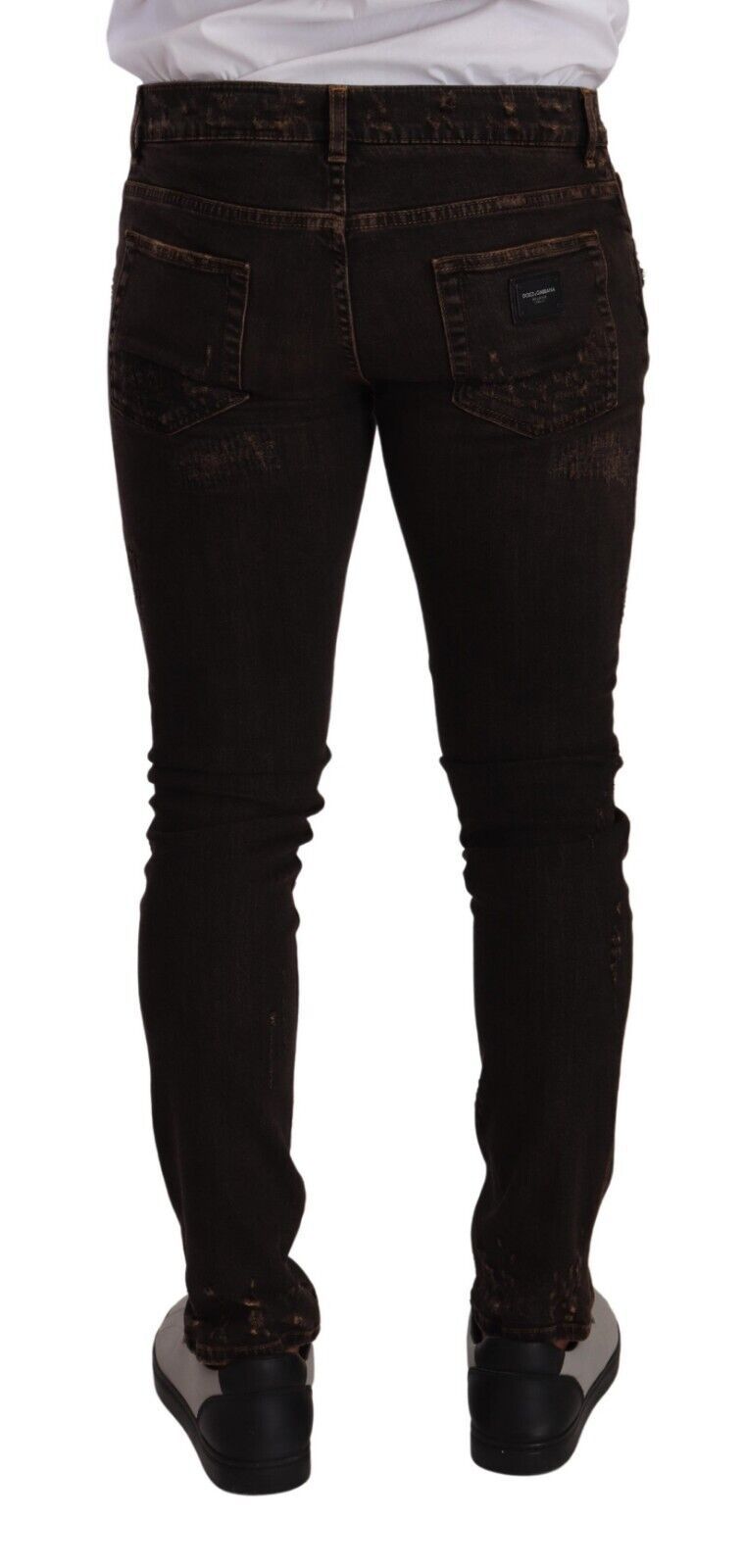 Dolce &amp; Gabbana – Schmal geschnittene Skinny-Jeans im Distressed-Look