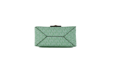 Cece Small Sea Green Signature PVC Convertible Flap Umhängetasche