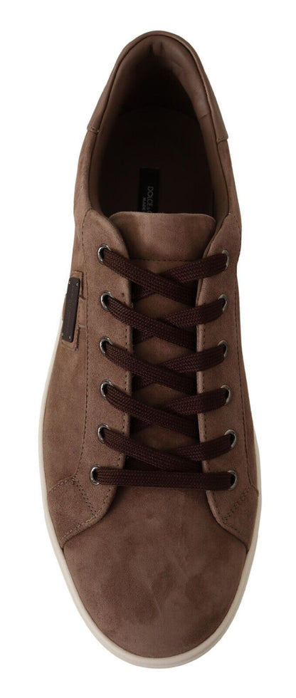 Braune Wildleder-Sneakers