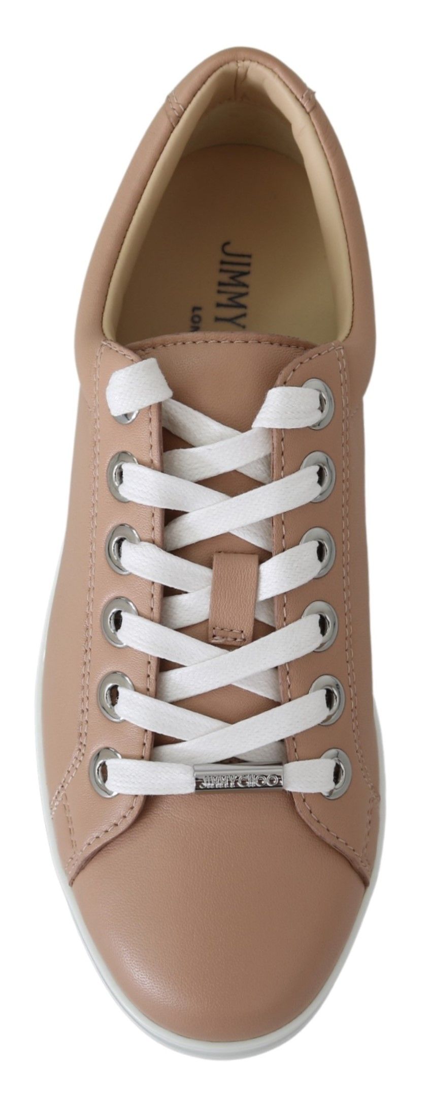 Sneakers in pelle rosa cipria