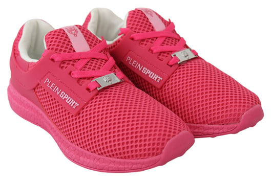 Fuxia Beetroot Polyester Runner Becky Sneakers Schuhe