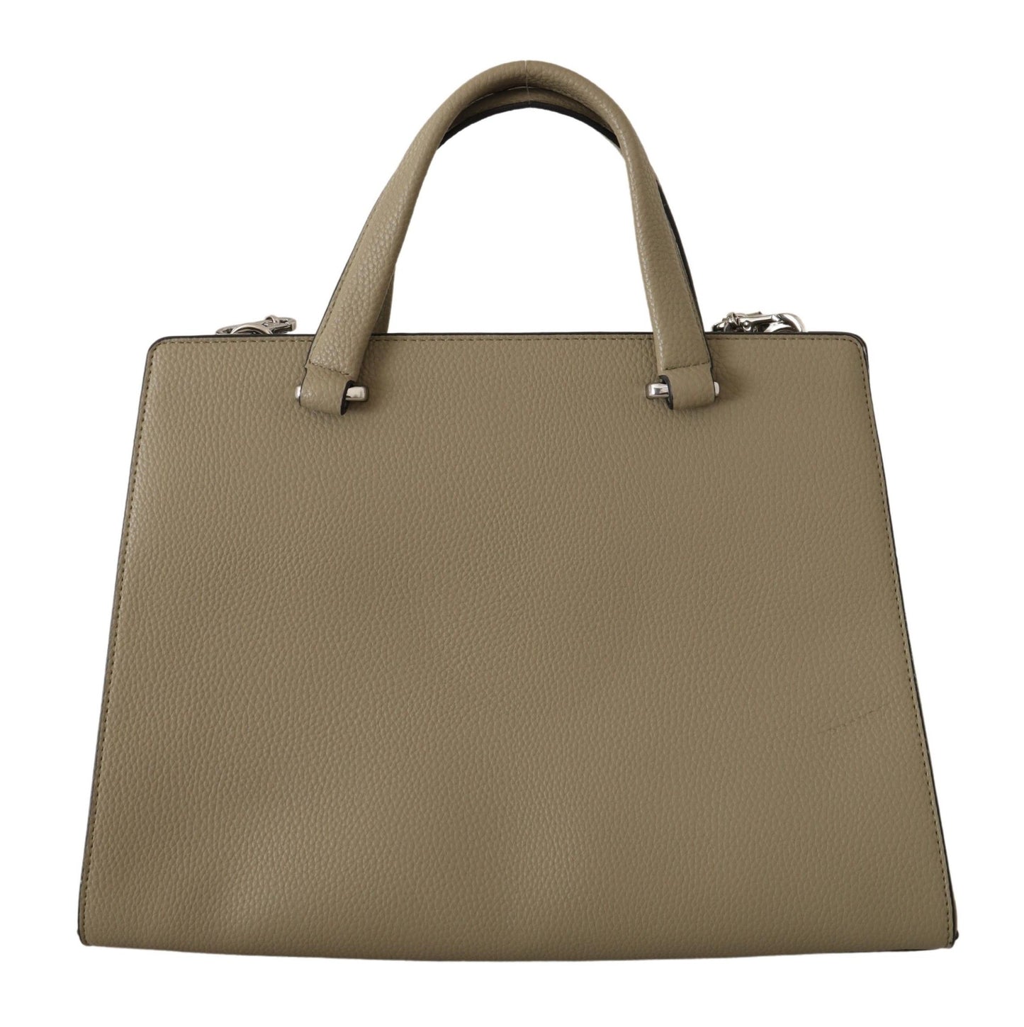 Borsa tote in pelle verde salvia