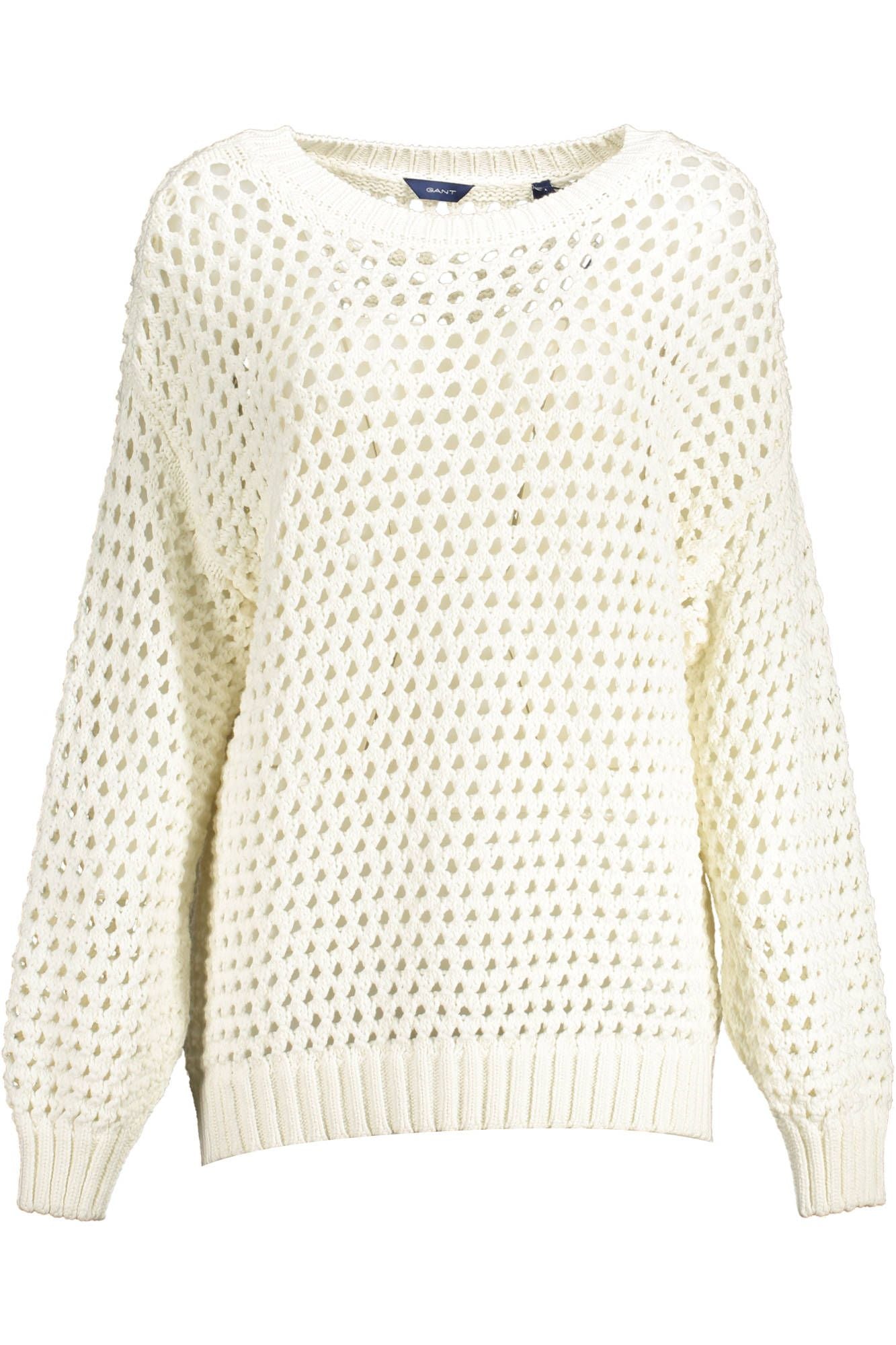 Gant Weißer Baumwollpullover für Damen