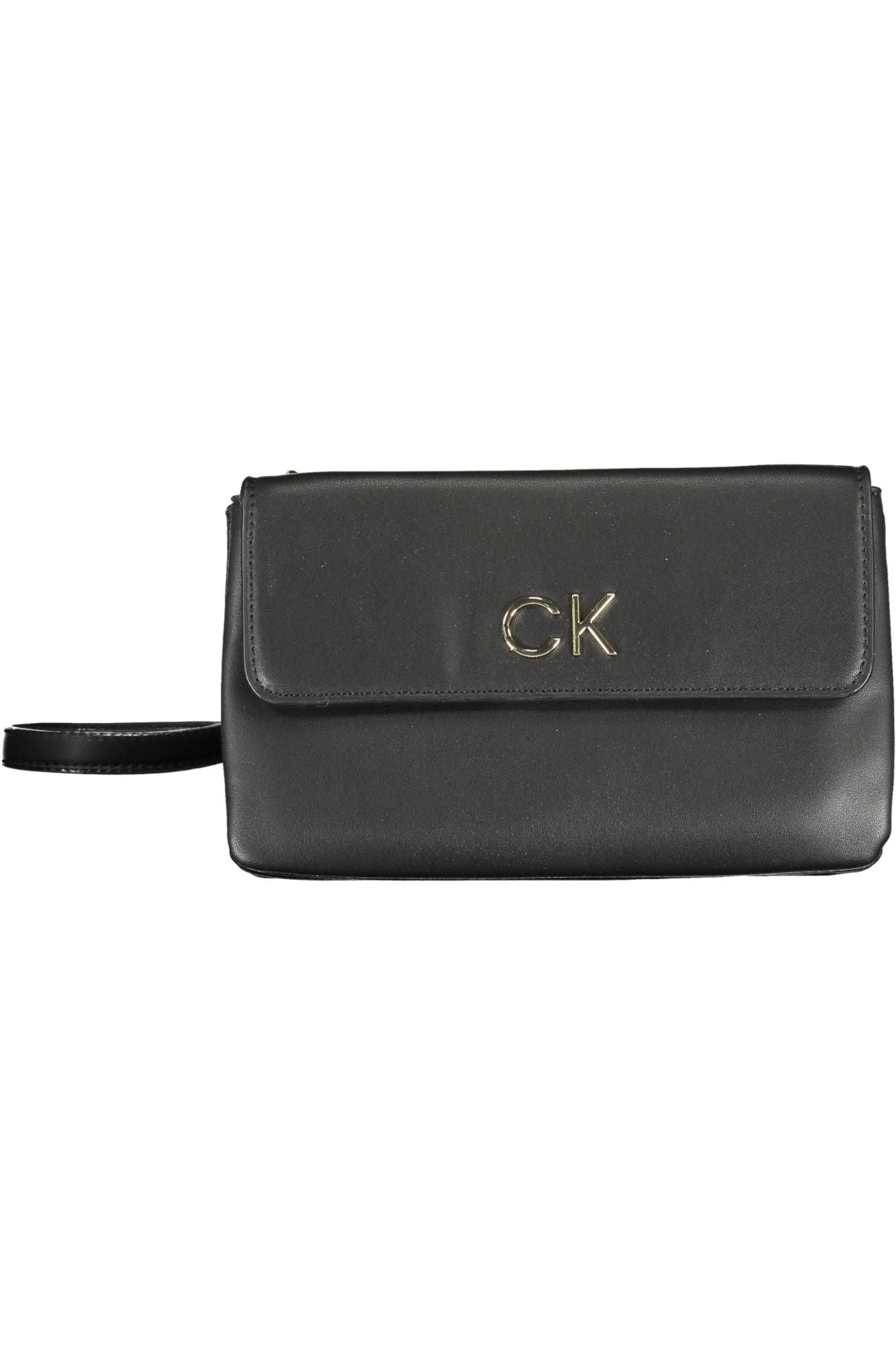 Calvin Klein – Schwarze Handtasche aus Polyester für Damen