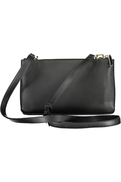 Calvin Klein – Schwarze Handtasche aus Polyester für Damen