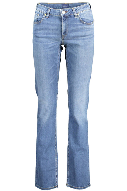 Gant Blue Cotton Women Jeans