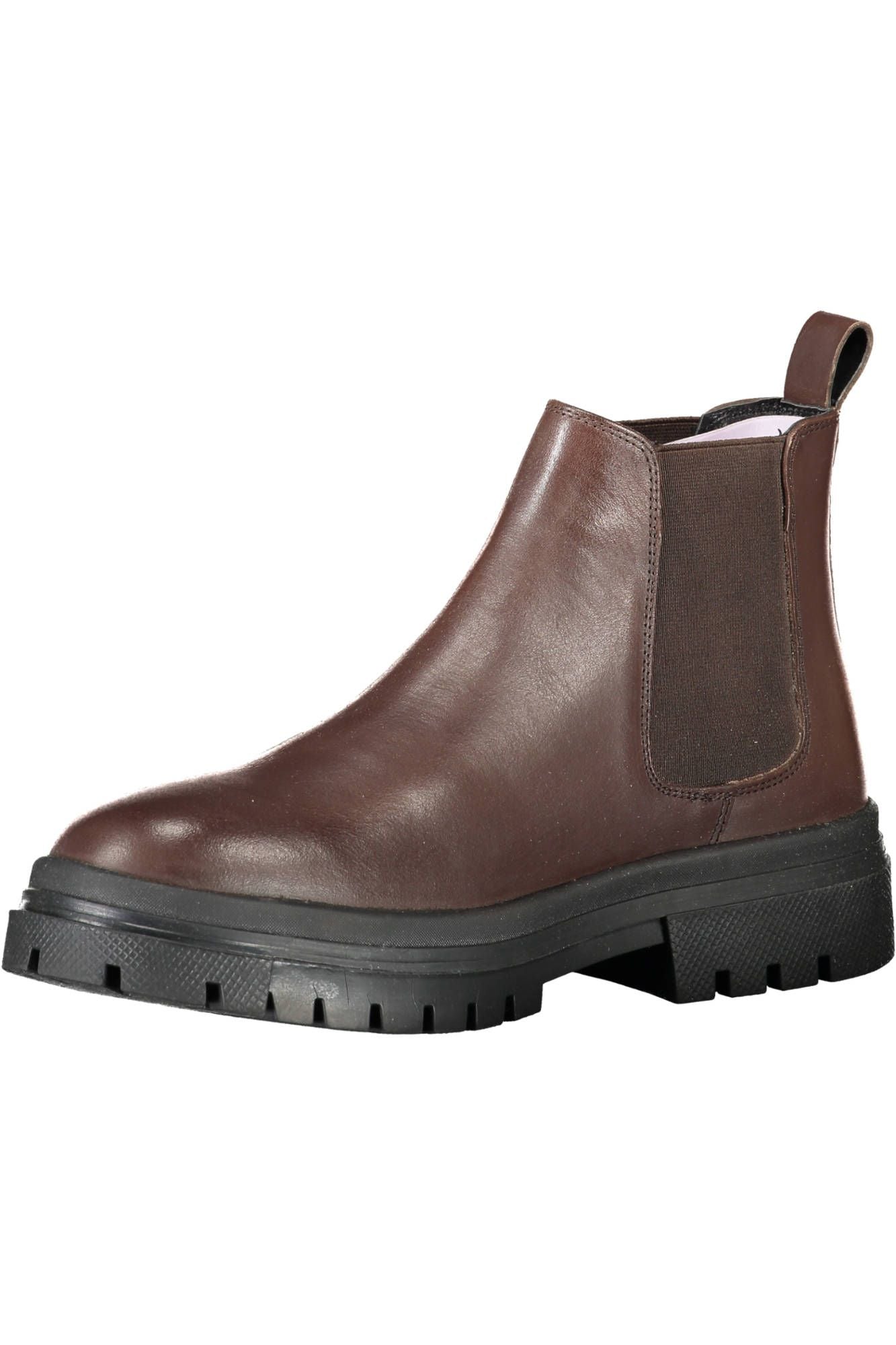 Brauner Polyesterstiefel