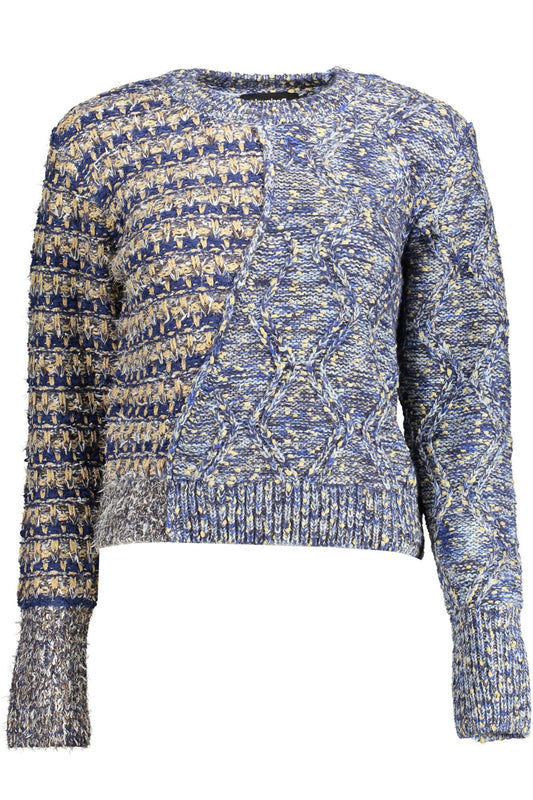 Desigual Blauer Polyamid-Pullover für Damen