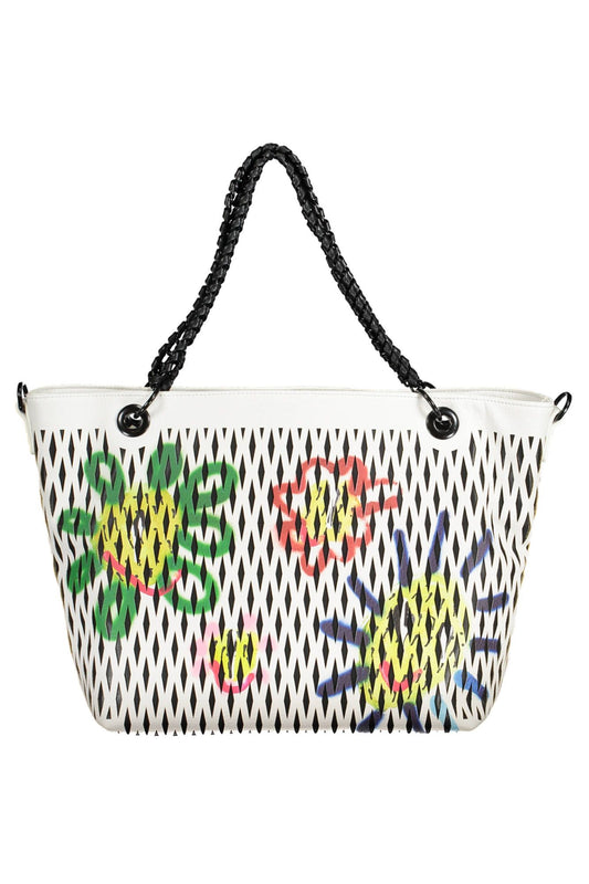 Desigual Weiße Polyethylen Damen Handtasche