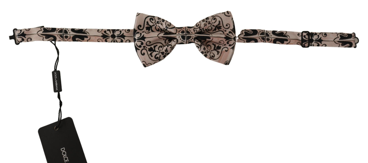 Dolce & Gabbana Elegant Multicolor Silk Bow Tie