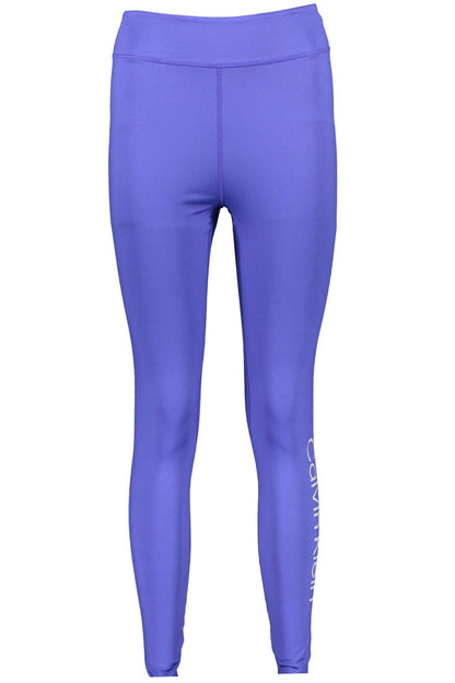 Calvin Klein – Blaue Leggings aus Polyester für Damen