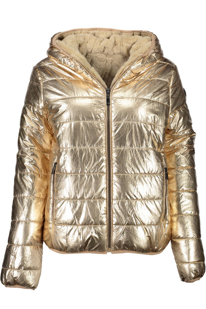 US POLO ASSN. Goldene Nylonjacke für Damen