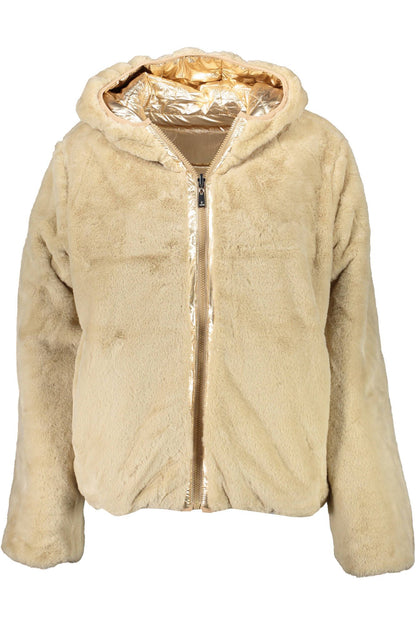 US POLO ASSN. Goldene Nylonjacke für Damen