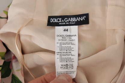 Dolce &amp; Gabbana Elegantes Wickelkleid aus Seide mit Blumenmuster