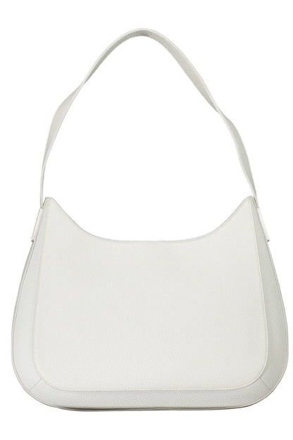 Calvin Klein, weiße Handtasche aus Polyester für Damen