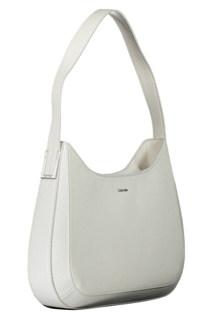 Calvin Klein, weiße Handtasche aus Polyester für Damen