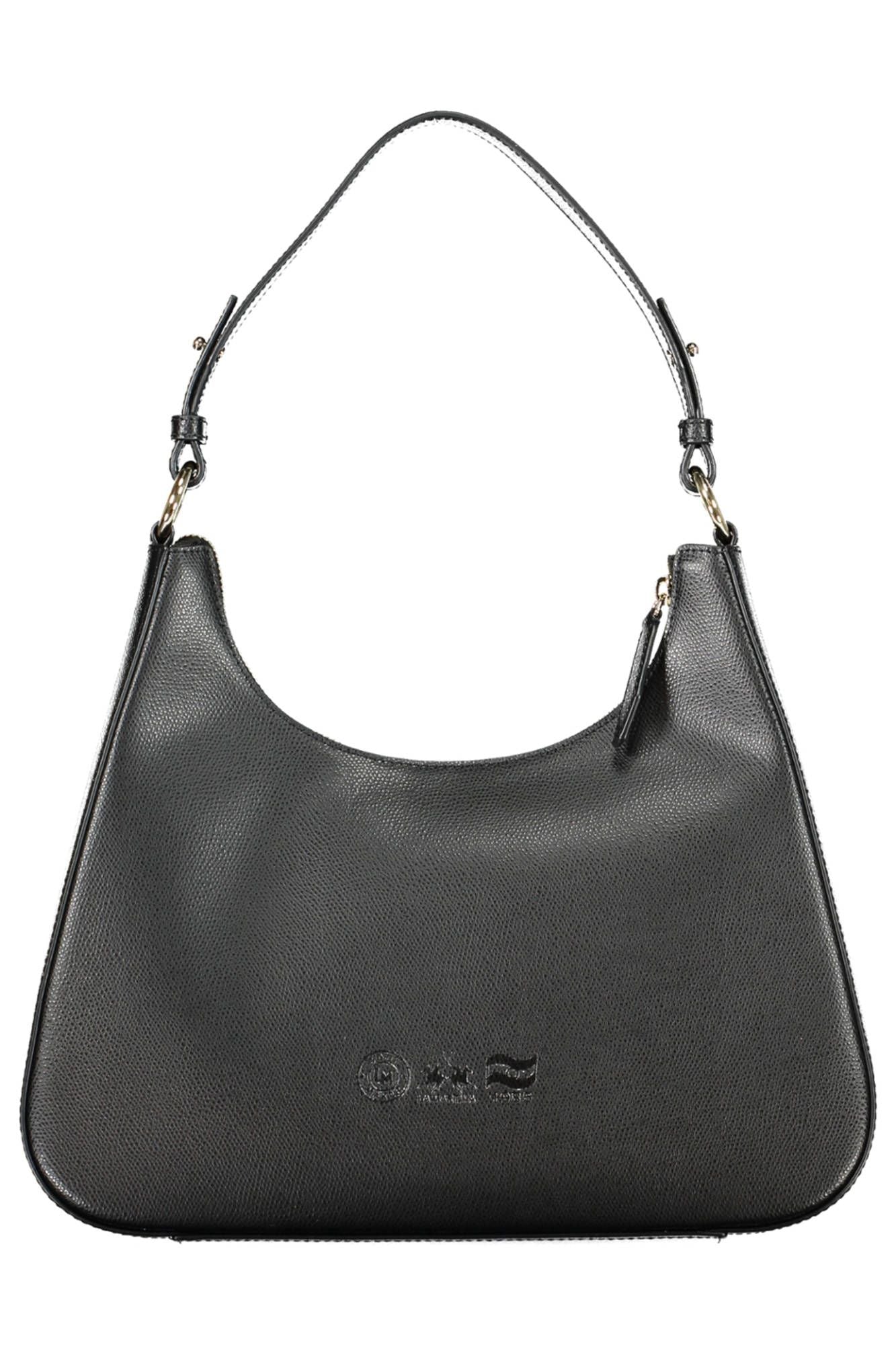 La Martina Schwarze Leder Damen Handtasche