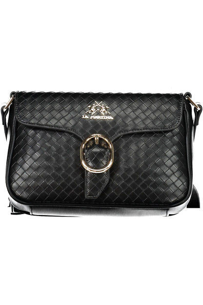 La Martina Schwarze Polyethylen Damen Handtasche