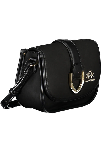 La Martina Schwarze Polyethylen Damen Handtasche