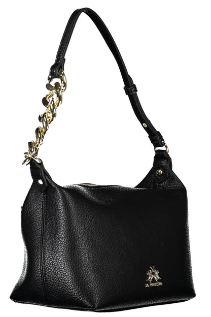 La Martina Schwarze Polyethylen Damen Handtasche