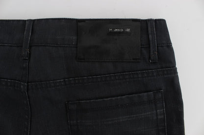 Jeans skinny slim fit in cotone grigio