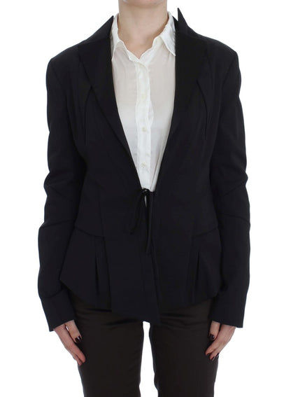 Giacca blazer monopetto elasticizzata nera