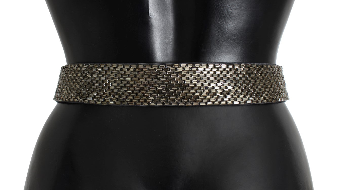 Ceinture à paillettes et boucle en cristal