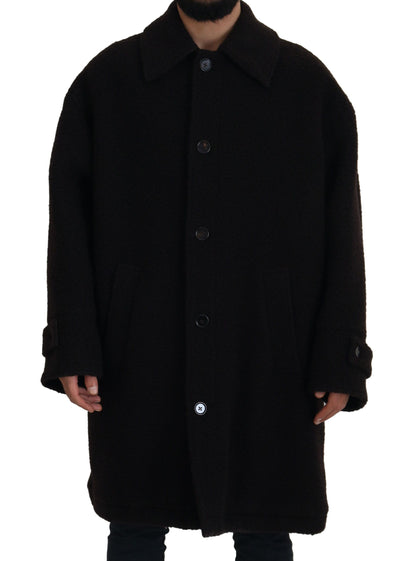 Dolce & Gabbana Elegant Black Alpaca Wool Blend Jacket