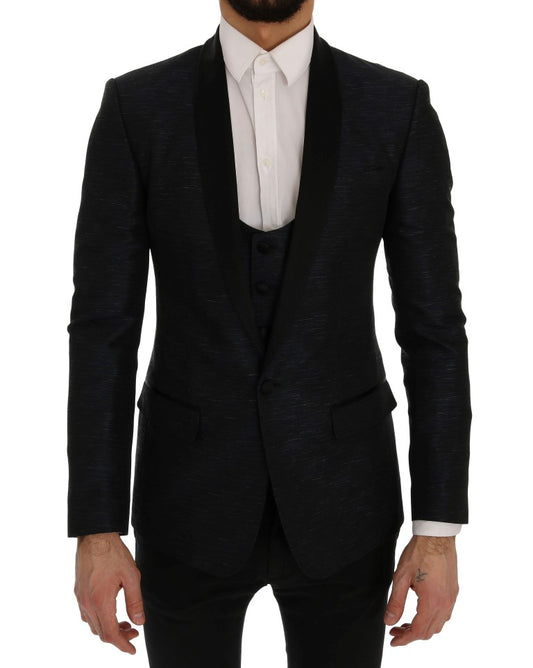 Blazer blu MARTINI slim in 2 pezzi