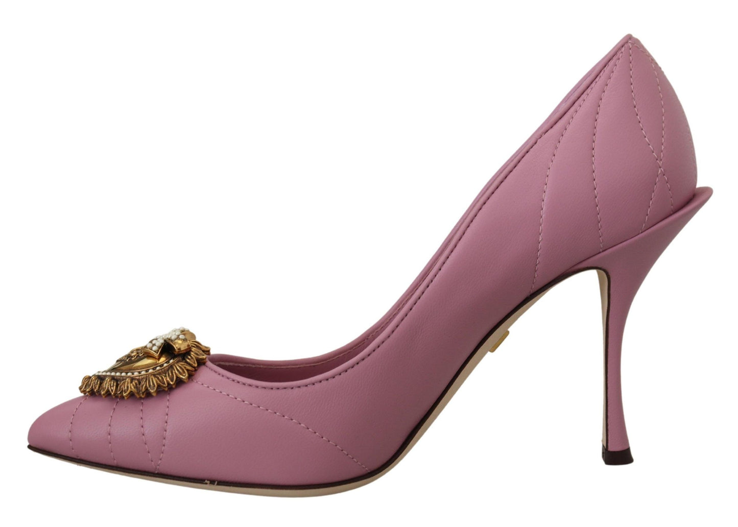 Dolce &amp; Gabbana – Devotion – Pumps aus rosa Leder