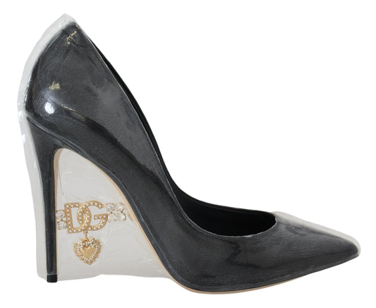 Dolce &amp; Gabbana Elegante Pumps mit schwarzem und goldenem Detail