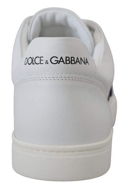 Scarpe da ginnastica casual con logo DG in pelle bianca