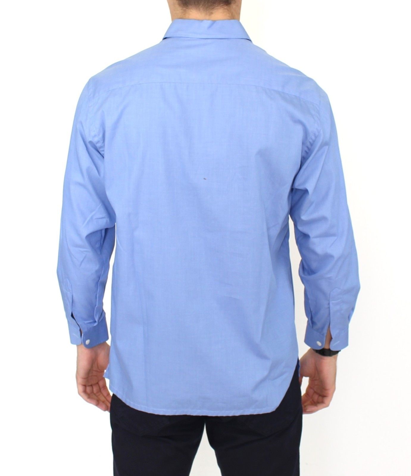 Camicia dal taglio classico in cotone blu