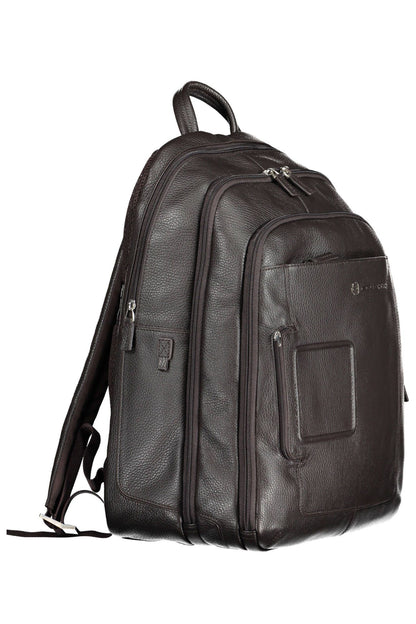 Piquadro Brauner Leder Herren Rucksack