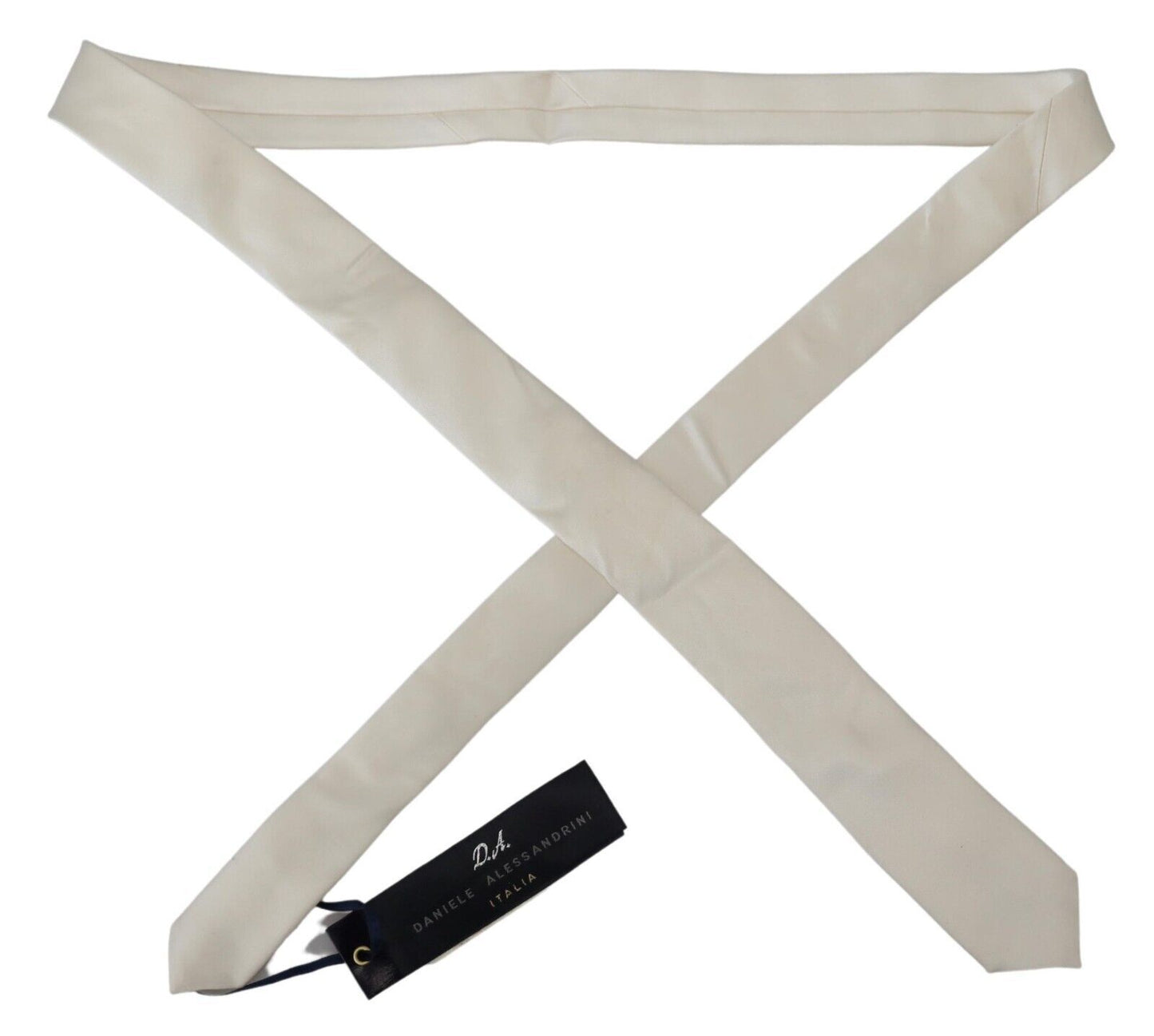 Off White Herren-Krawatte aus Seide, verstellbares Accessoire