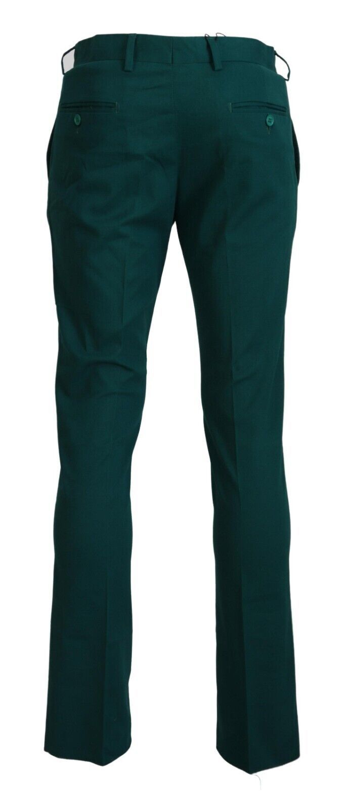 Pantaloni formali da uomo dal taglio dritto verde